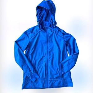 EUC Lululemon zip-up hooded jacket royal blue |  | size 10